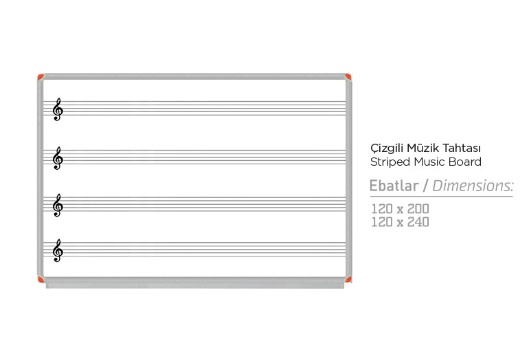 ÇİZGİLİ MÜZİK TAHTASI